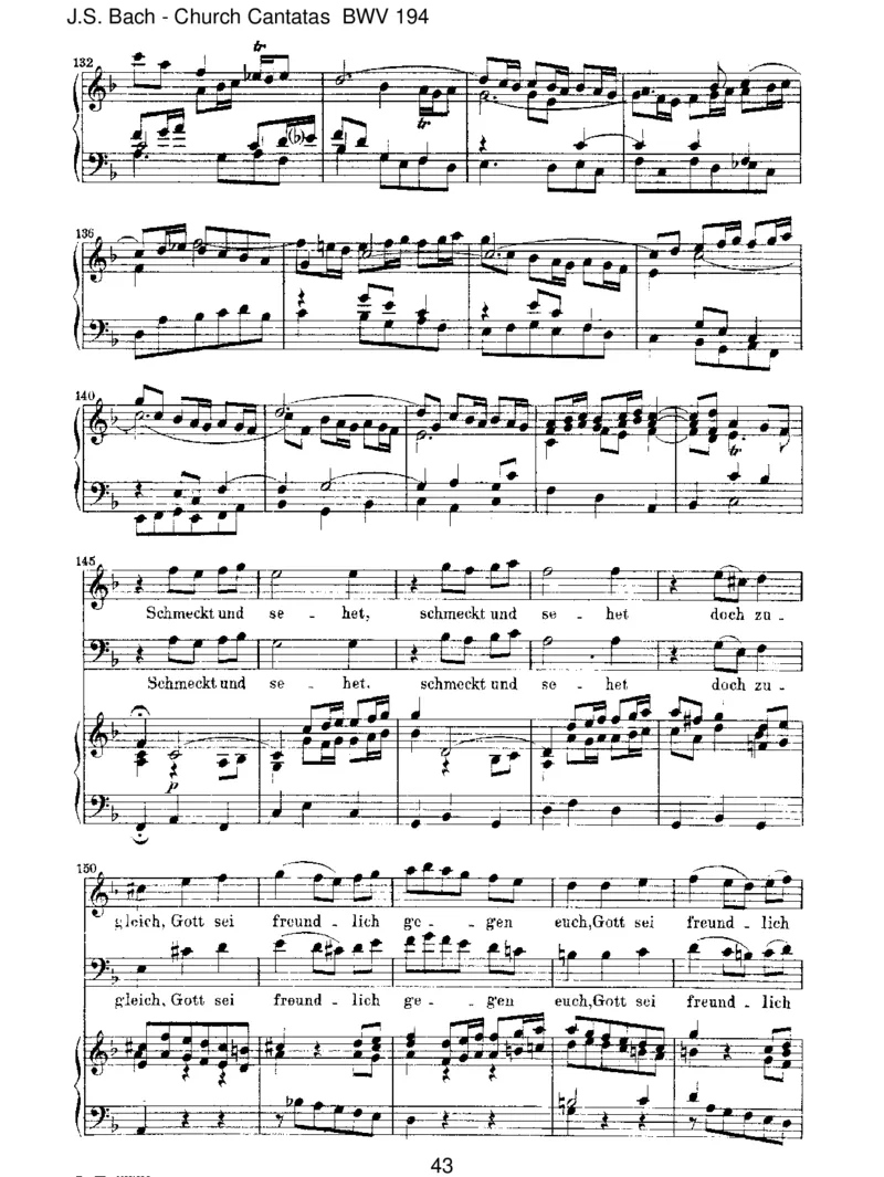 BWV194H_chsterw&uuml;nschtesFreudenfest_一万首著名钢琴曲谱哈农贝多芬合集视频教学电子版高清无水印可打印_1古典钢琴知名音乐家谱_巴赫钢琴谱全集_J.S巴赫作品全集