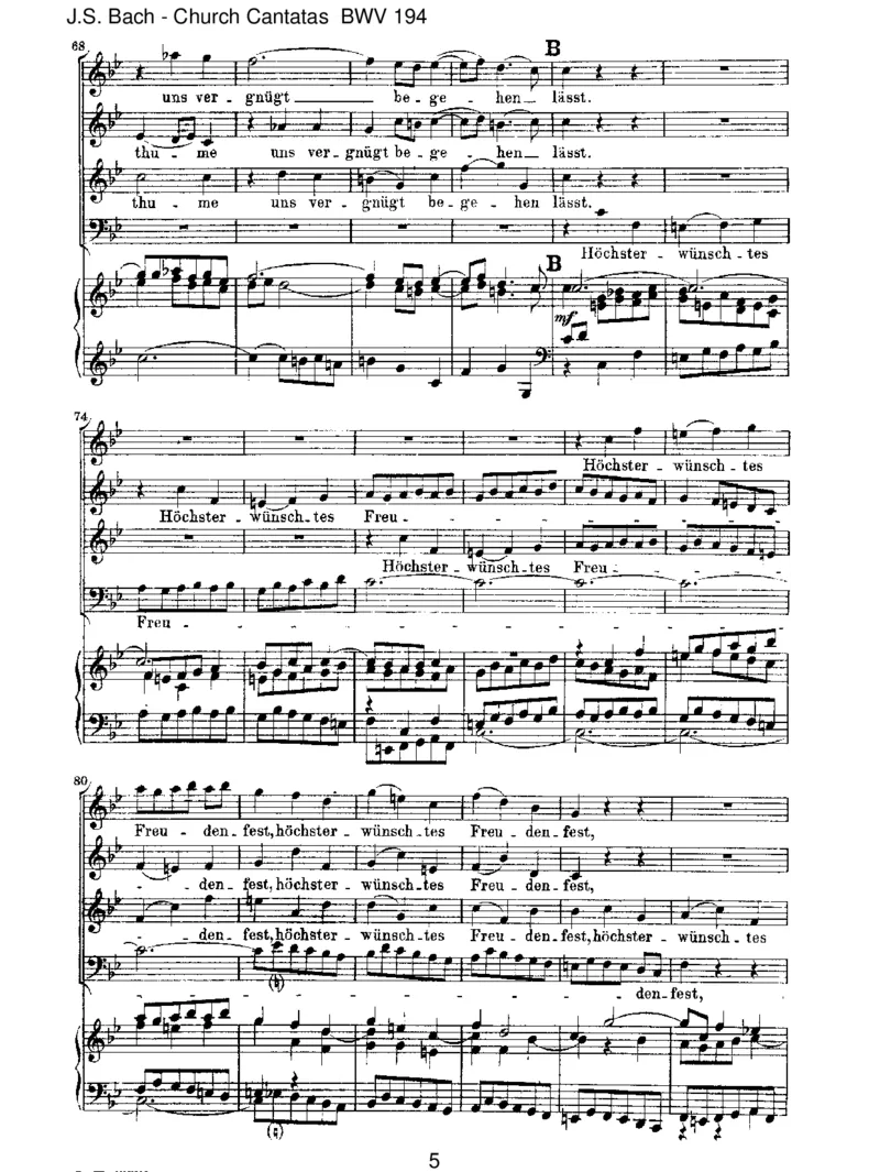 BWV194H_chsterw&uuml;nschtesFreudenfest_一万首著名钢琴曲谱哈农贝多芬合集视频教学电子版高清无水印可打印_1古典钢琴知名音乐家谱_巴赫钢琴谱全集_J.S巴赫作品全集