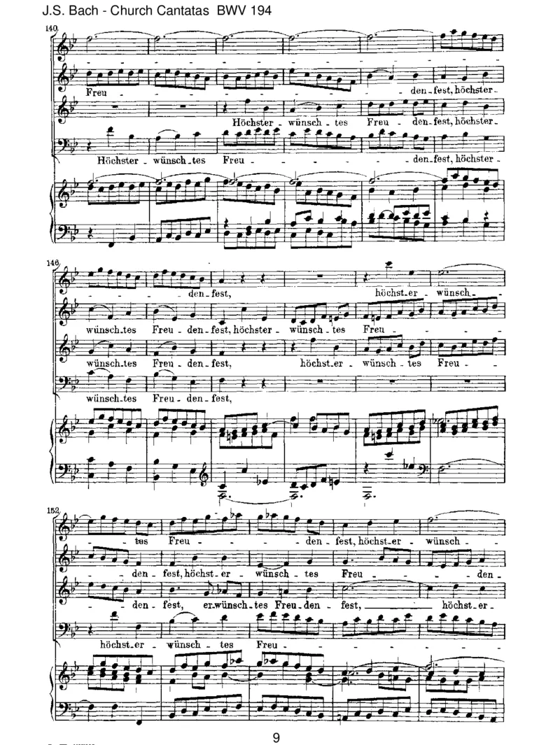 BWV194H_chsterw&uuml;nschtesFreudenfest_一万首著名钢琴曲谱哈农贝多芬合集视频教学电子版高清无水印可打印_1古典钢琴知名音乐家谱_巴赫钢琴谱全集_J.S巴赫作品全集