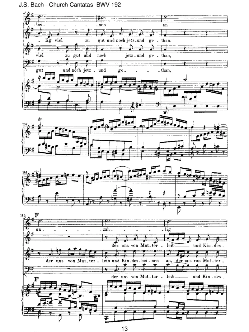 BWV192NundanketalleGott(incomplete)_一万首著名钢琴曲谱哈农贝多芬合集视频教学电子版高清无水印可打印_1古典钢琴知名音乐家谱_巴赫钢琴谱全集_J.S巴赫作品全集