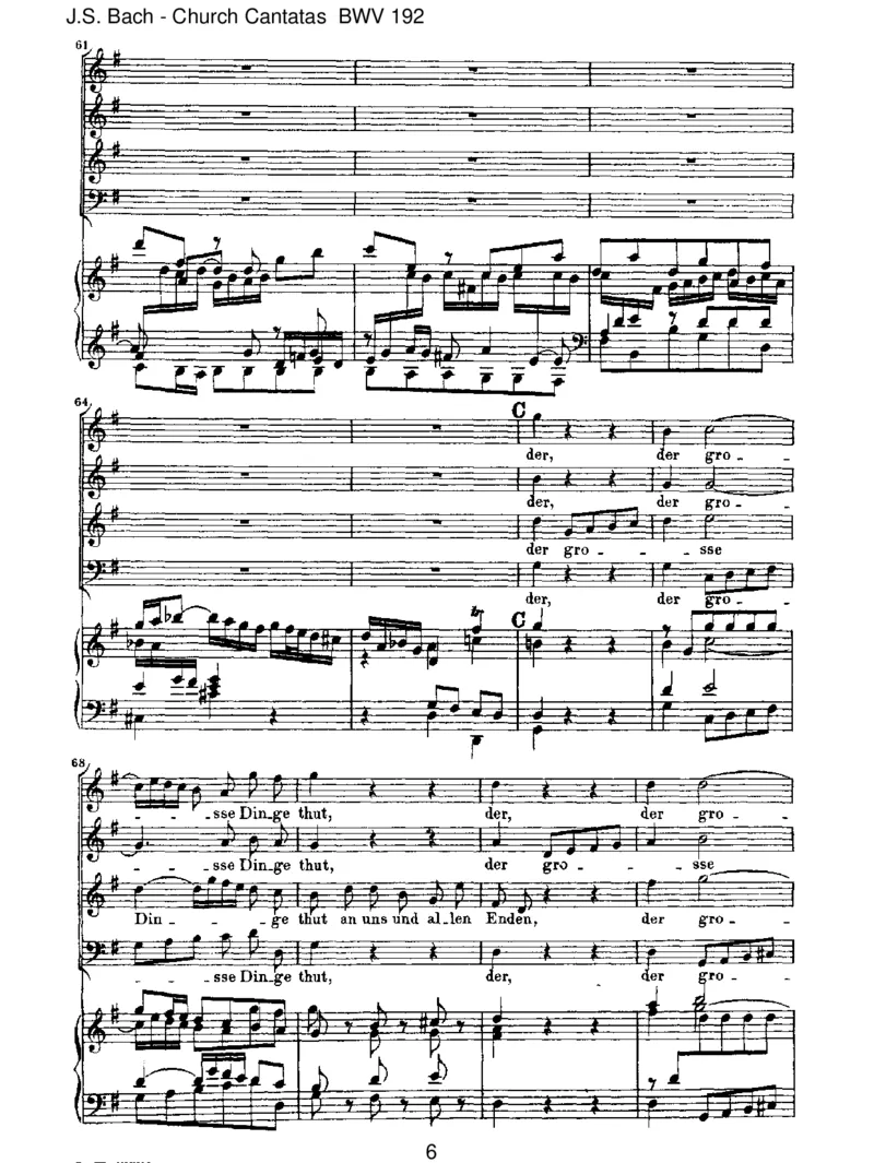 BWV192NundanketalleGott(incomplete)_一万首著名钢琴曲谱哈农贝多芬合集视频教学电子版高清无水印可打印_1古典钢琴知名音乐家谱_巴赫钢琴谱全集_J.S巴赫作品全集
