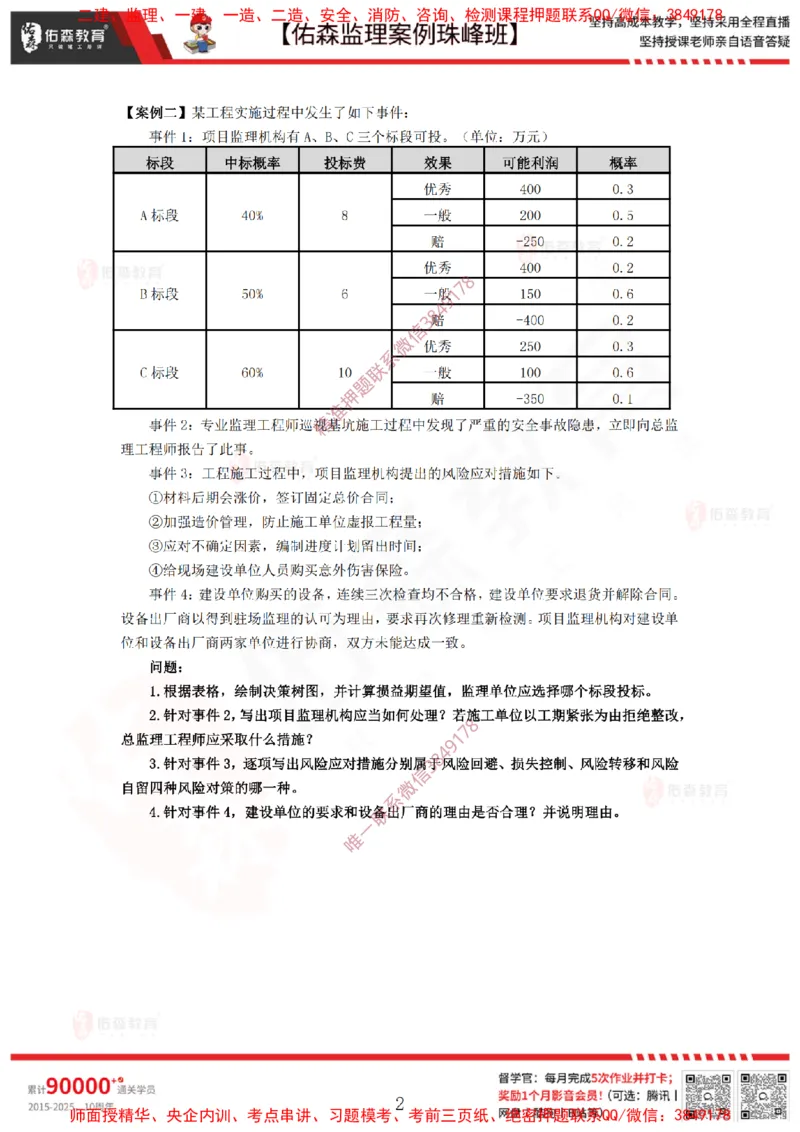 3月10日佑森监理案例珠峰班VIP作业_监理工程师_2025监理工程师_2025年监理工程师SVIP_2025年监理土建案例SVIP_02-基础精讲✿高端面授✿深度强化