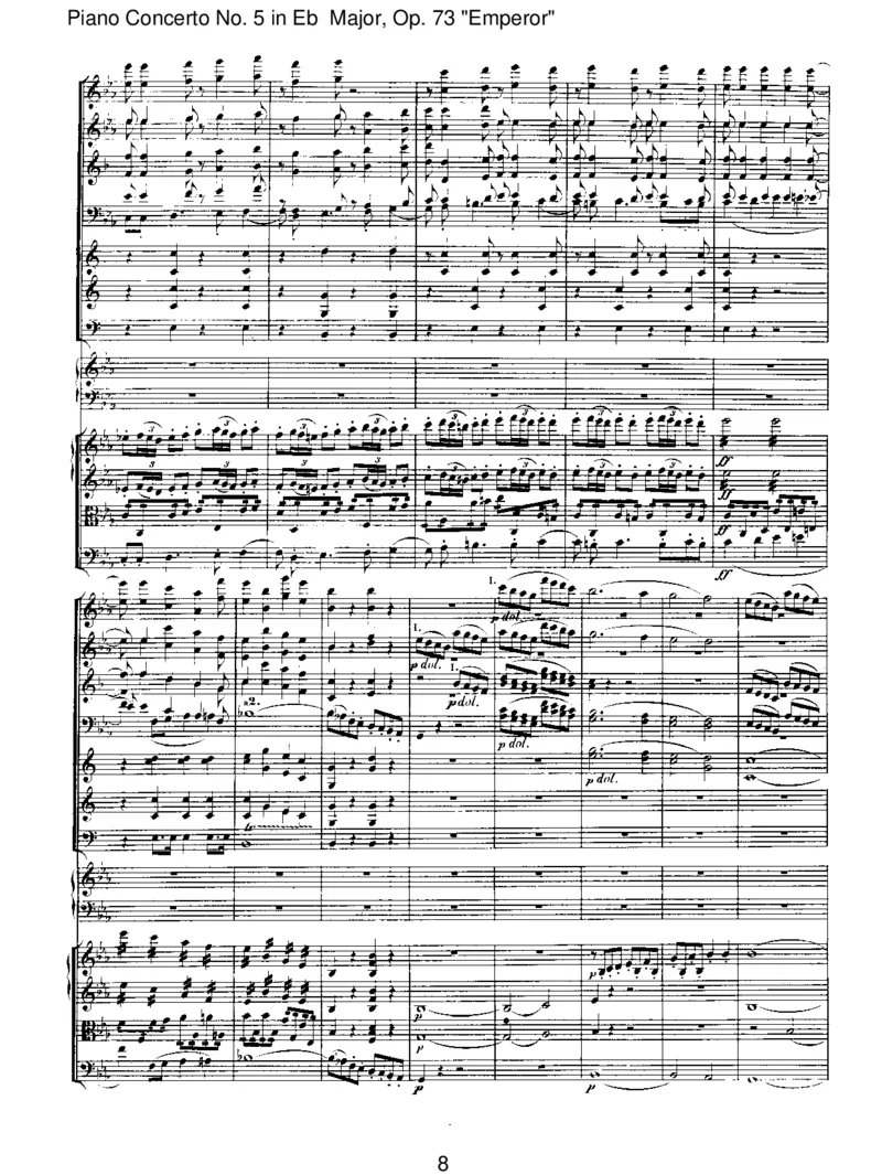 Beethoven-PianoConcertoNo5inEbMajor,Op73'Emperor'-I-Allegro_一万首著名钢琴曲谱哈农贝多芬合集视频教学电子版高清无水印可打印_1古典钢琴知名音乐家谱_贝多芬钢琴谱全集