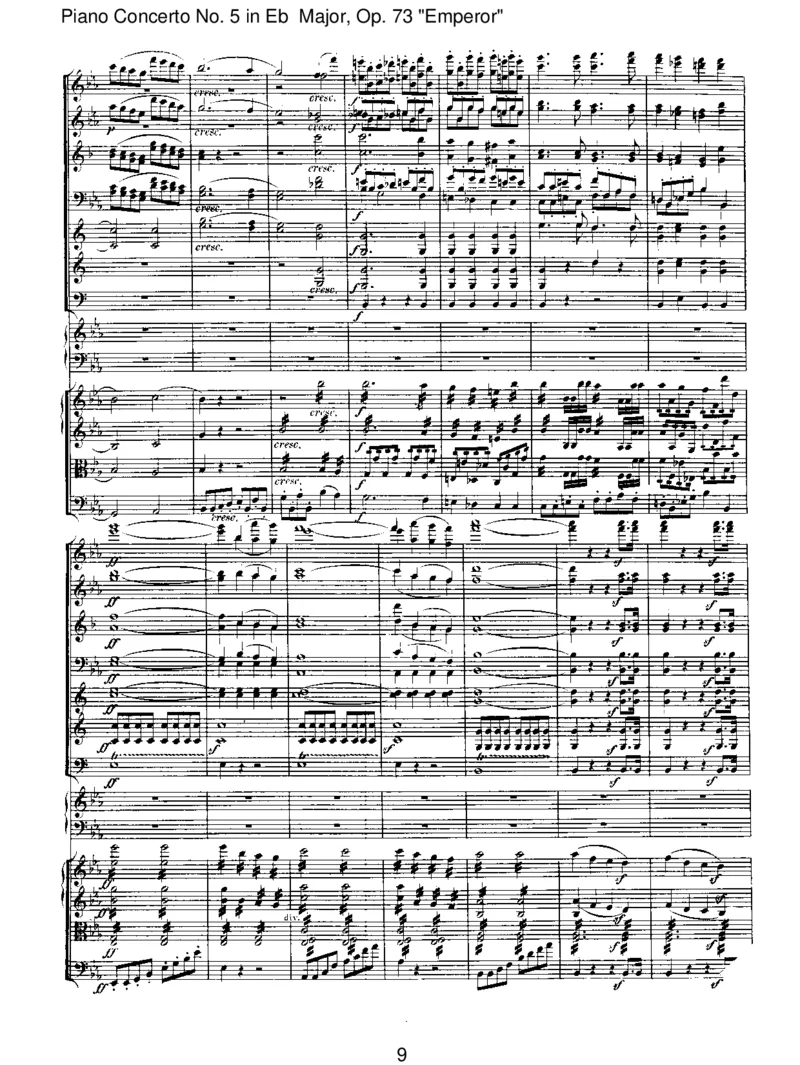 Beethoven-PianoConcertoNo5inEbMajor,Op73'Emperor'-I-Allegro_一万首著名钢琴曲谱哈农贝多芬合集视频教学电子版高清无水印可打印_1古典钢琴知名音乐家谱_贝多芬钢琴谱全集