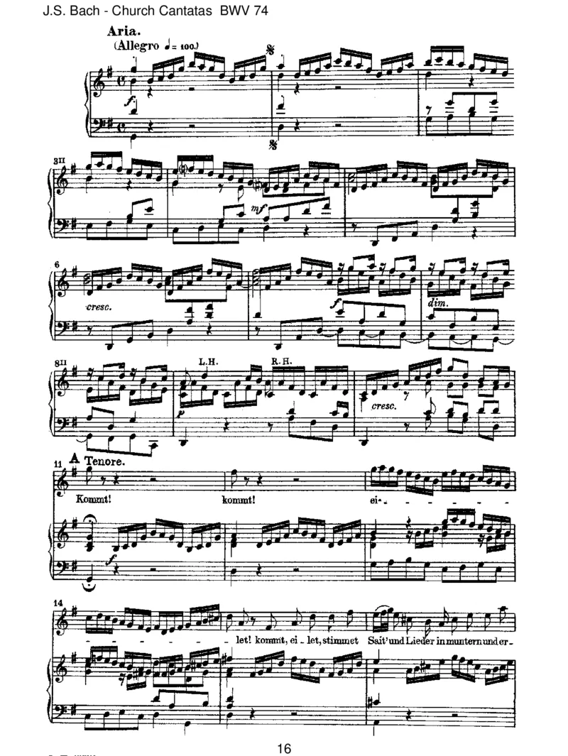 BWV74Wermichliebet,derwirdmeinWorthalten_一万首著名钢琴曲谱哈农贝多芬合集视频教学电子版高清无水印可打印_1古典钢琴知名音乐家谱_巴赫钢琴谱全集_J.S巴赫作品全集