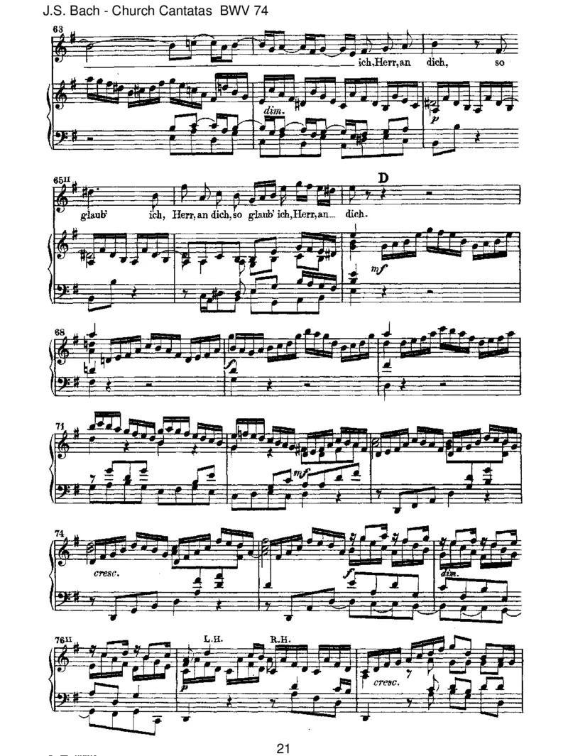 BWV74Wermichliebet,derwirdmeinWorthalten_一万首著名钢琴曲谱哈农贝多芬合集视频教学电子版高清无水印可打印_1古典钢琴知名音乐家谱_巴赫钢琴谱全集_J.S巴赫作品全集