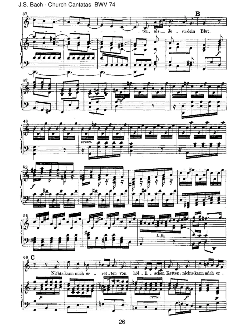 BWV74Wermichliebet,derwirdmeinWorthalten_一万首著名钢琴曲谱哈农贝多芬合集视频教学电子版高清无水印可打印_1古典钢琴知名音乐家谱_巴赫钢琴谱全集_J.S巴赫作品全集