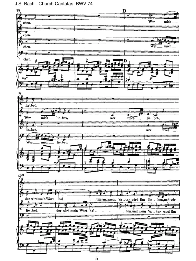 BWV74Wermichliebet,derwirdmeinWorthalten_一万首著名钢琴曲谱哈农贝多芬合集视频教学电子版高清无水印可打印_1古典钢琴知名音乐家谱_巴赫钢琴谱全集_J.S巴赫作品全集