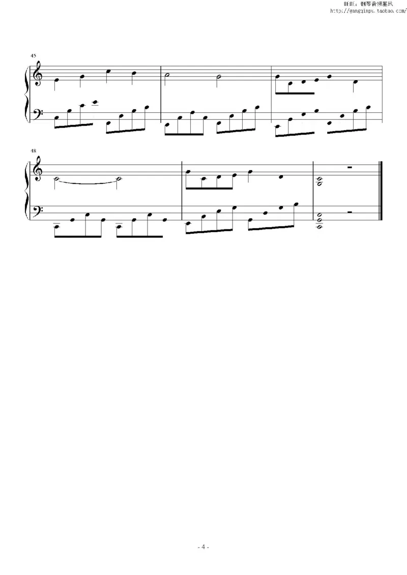 40、班得瑞钢琴谱2（42页，共10首）_一万首著名钢琴曲谱哈农贝多芬合集视频教学电子版高清无水印可打印_3流行音乐谱_流行钢琴谱合集形式_高清PDF无水印