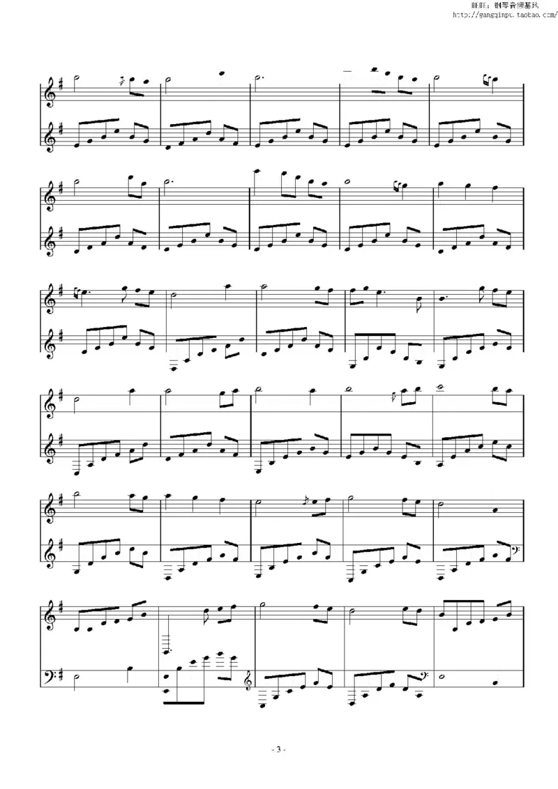 40、班得瑞钢琴谱2（42页，共10首）_一万首著名钢琴曲谱哈农贝多芬合集视频教学电子版高清无水印可打印_3流行音乐谱_流行钢琴谱合集形式_高清PDF无水印