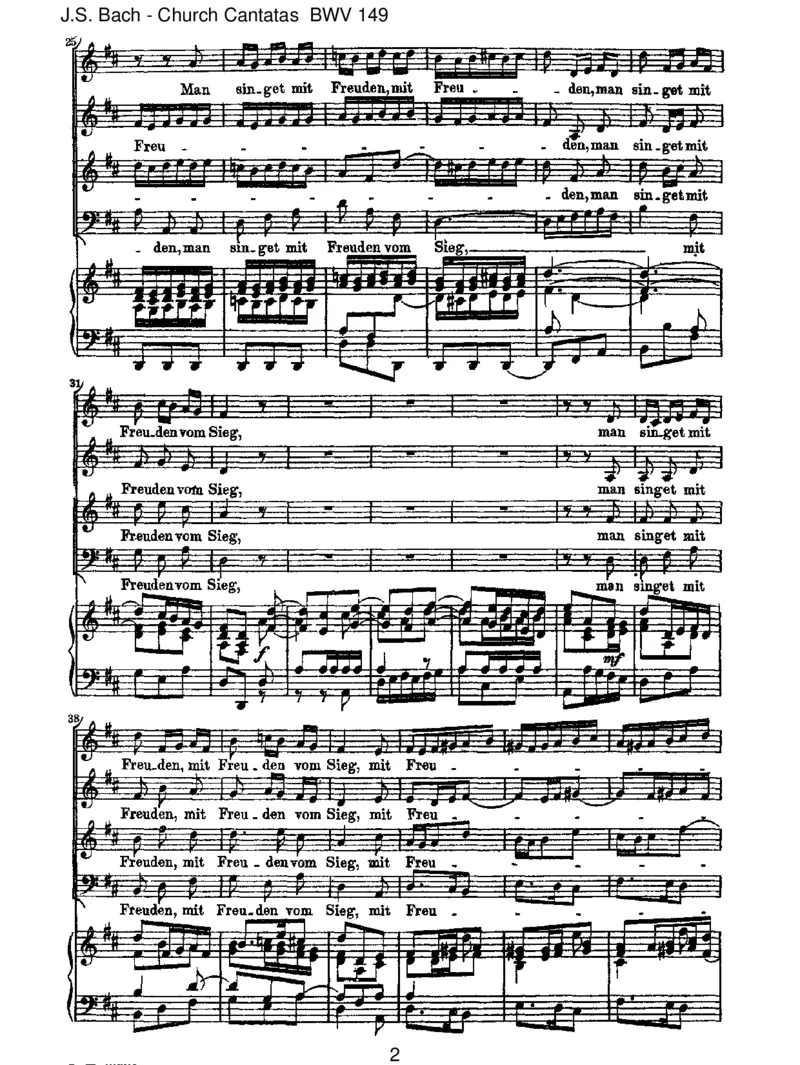 BWV149MansingetmitFreudenvomSieg_一万首著名钢琴曲谱哈农贝多芬合集视频教学电子版高清无水印可打印_1古典钢琴知名音乐家谱_巴赫钢琴谱全集_J.S巴赫作品全集