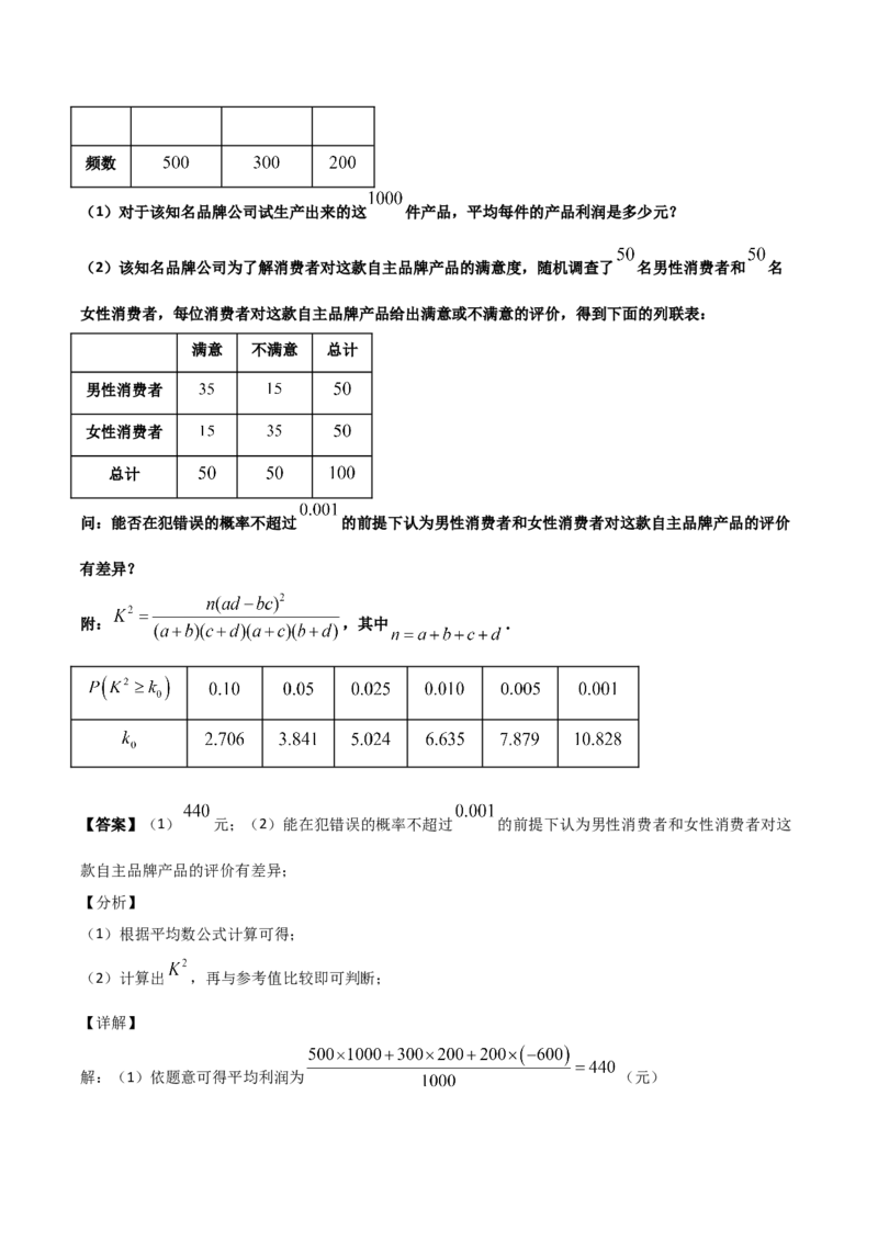 高二（下）期末测试卷（A卷基础巩固）教师版_E015高中全科试卷_数学试题_选修3_04.期末试卷_高二（下）期末测试卷（A卷基础巩固）-高二数学辅导讲义(新教材人教A版2019)