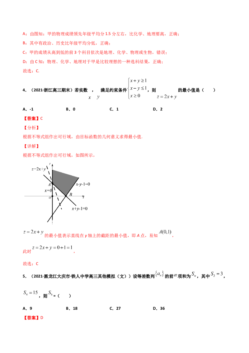 高二（下）期末测试卷（A卷基础巩固）教师版_E015高中全科试卷_数学试题_选修3_04.期末试卷_高二（下）期末测试卷（A卷基础巩固）-高二数学辅导讲义(新教材人教A版2019)