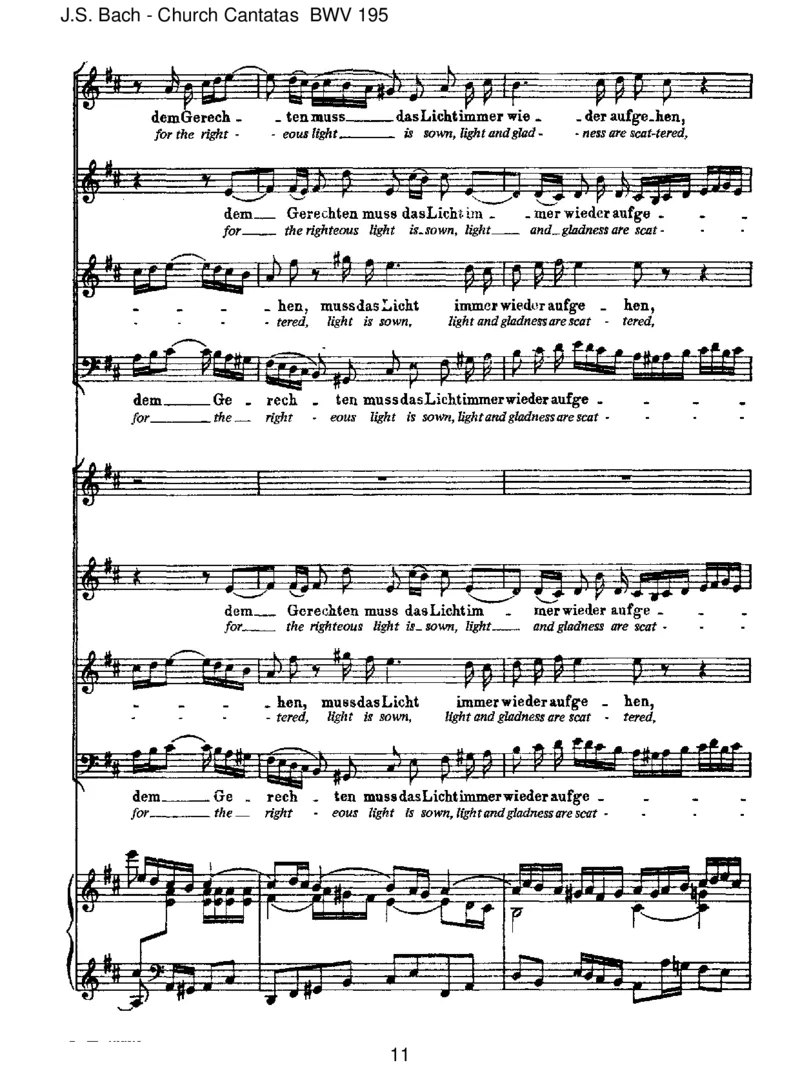 BWV195DemGerechtenmussdasLichtimmerwiederaufgehen_一万首著名钢琴曲谱哈农贝多芬合集视频教学电子版高清无水印可打印_1古典钢琴知名音乐家谱_巴赫钢琴谱全集_J.S巴赫作品全集