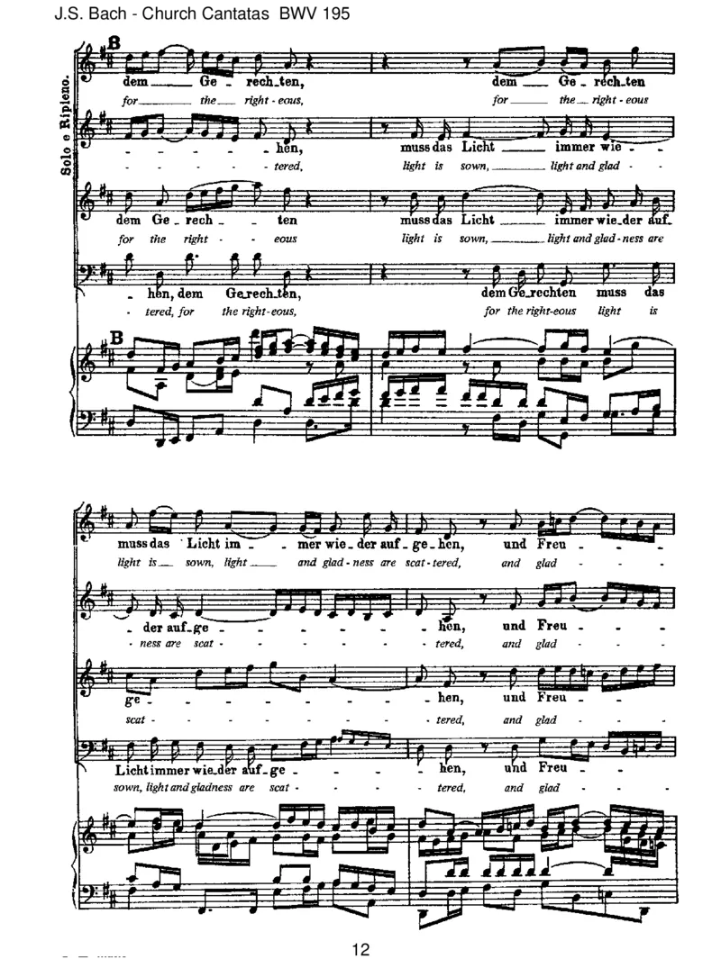 BWV195DemGerechtenmussdasLichtimmerwiederaufgehen_一万首著名钢琴曲谱哈农贝多芬合集视频教学电子版高清无水印可打印_1古典钢琴知名音乐家谱_巴赫钢琴谱全集_J.S巴赫作品全集