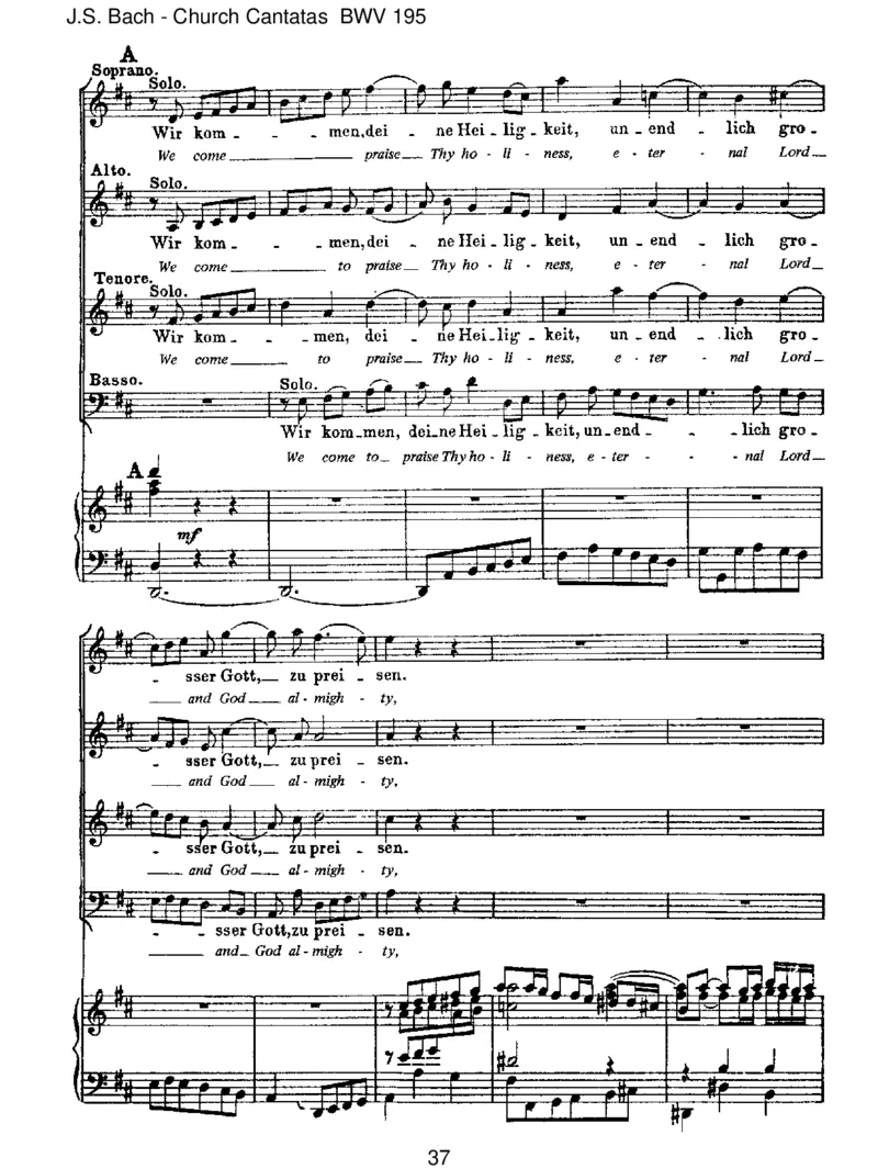 BWV195DemGerechtenmussdasLichtimmerwiederaufgehen_一万首著名钢琴曲谱哈农贝多芬合集视频教学电子版高清无水印可打印_1古典钢琴知名音乐家谱_巴赫钢琴谱全集_J.S巴赫作品全集