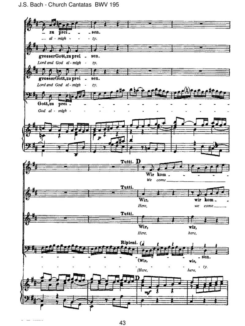 BWV195DemGerechtenmussdasLichtimmerwiederaufgehen_一万首著名钢琴曲谱哈农贝多芬合集视频教学电子版高清无水印可打印_1古典钢琴知名音乐家谱_巴赫钢琴谱全集_J.S巴赫作品全集