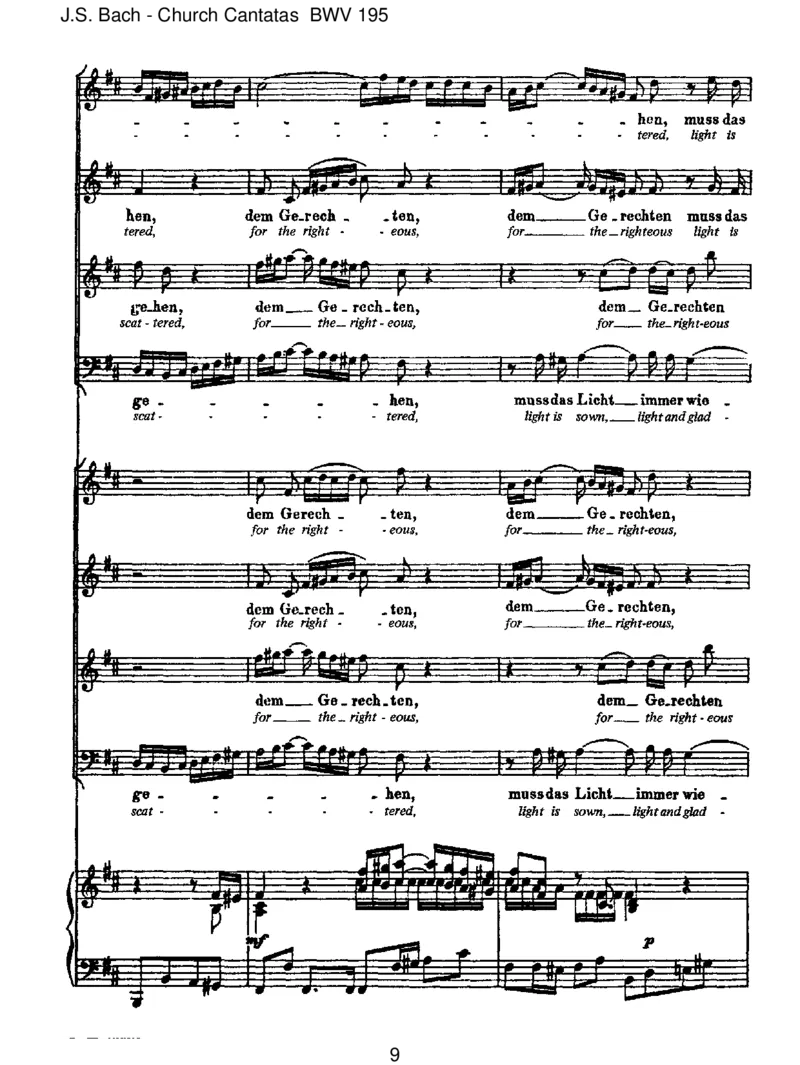 BWV195DemGerechtenmussdasLichtimmerwiederaufgehen_一万首著名钢琴曲谱哈农贝多芬合集视频教学电子版高清无水印可打印_1古典钢琴知名音乐家谱_巴赫钢琴谱全集_J.S巴赫作品全集