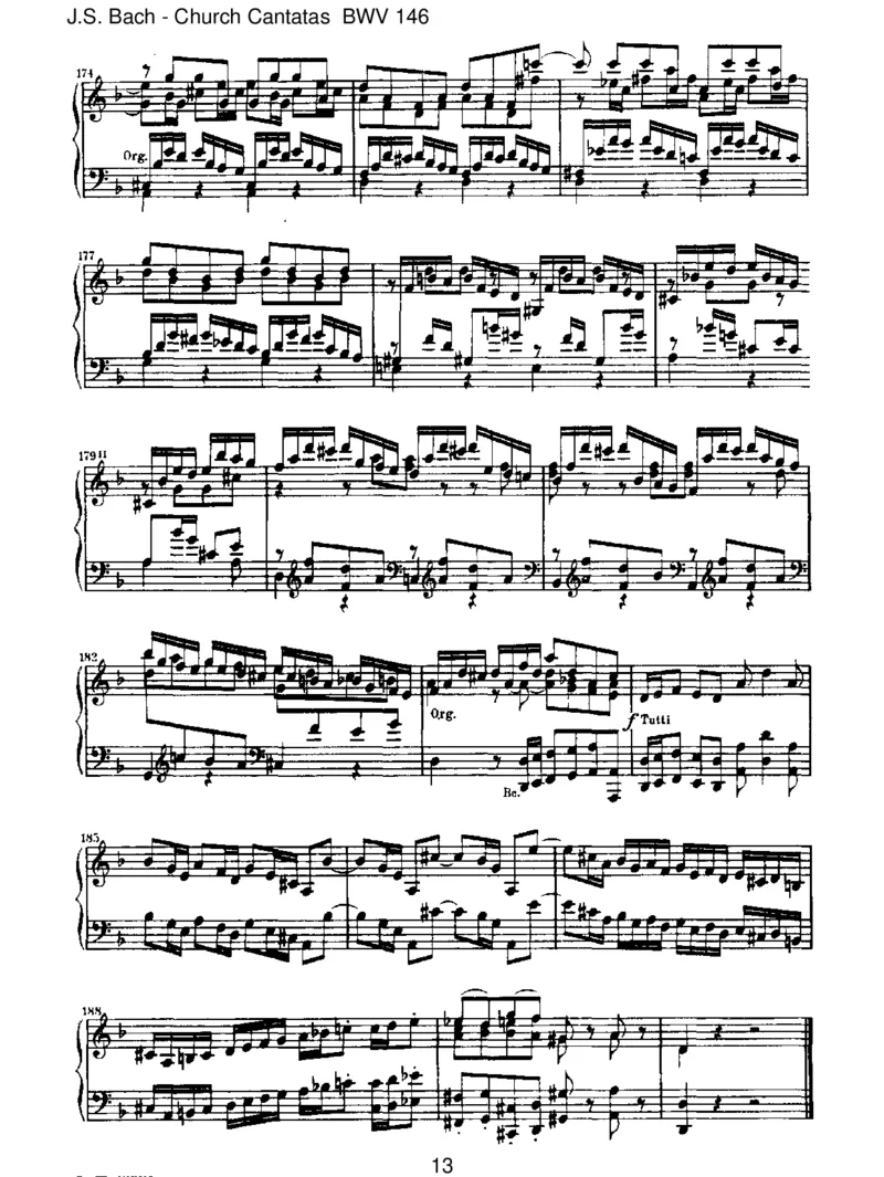 BWV146Wirm&uuml;ssendurchvielTr&uuml;bsal_一万首著名钢琴曲谱哈农贝多芬合集视频教学电子版高清无水印可打印_1古典钢琴知名音乐家谱_巴赫钢琴谱全集_J.S巴赫作品全集