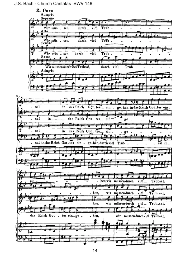 BWV146Wirm&uuml;ssendurchvielTr&uuml;bsal_一万首著名钢琴曲谱哈农贝多芬合集视频教学电子版高清无水印可打印_1古典钢琴知名音乐家谱_巴赫钢琴谱全集_J.S巴赫作品全集