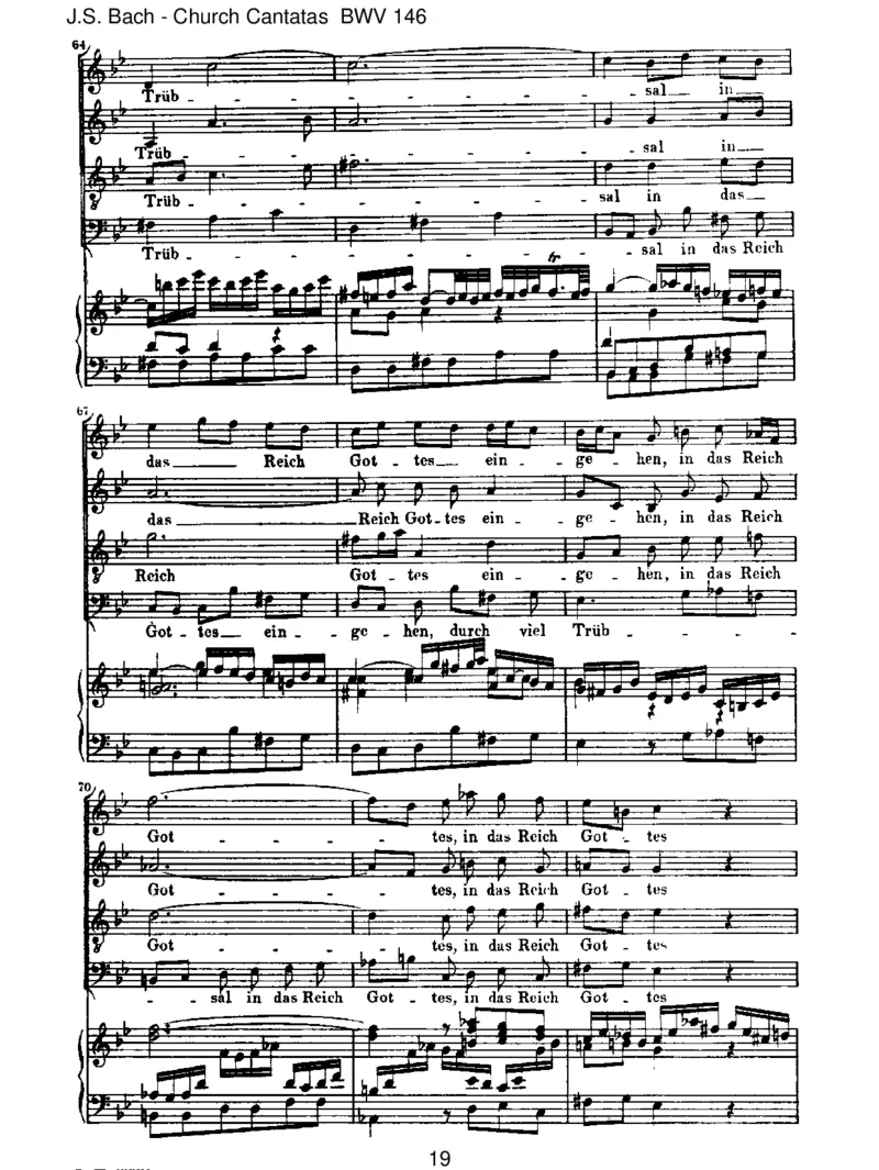BWV146Wirm&uuml;ssendurchvielTr&uuml;bsal_一万首著名钢琴曲谱哈农贝多芬合集视频教学电子版高清无水印可打印_1古典钢琴知名音乐家谱_巴赫钢琴谱全集_J.S巴赫作品全集