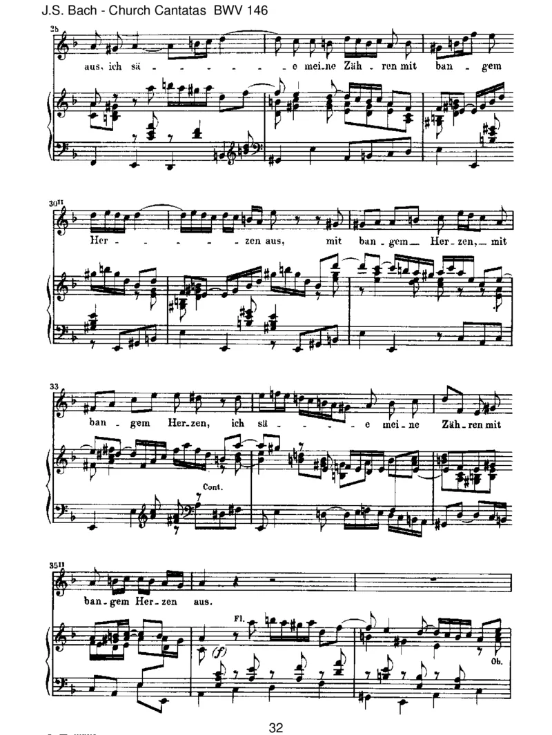 BWV146Wirm&uuml;ssendurchvielTr&uuml;bsal_一万首著名钢琴曲谱哈农贝多芬合集视频教学电子版高清无水印可打印_1古典钢琴知名音乐家谱_巴赫钢琴谱全集_J.S巴赫作品全集