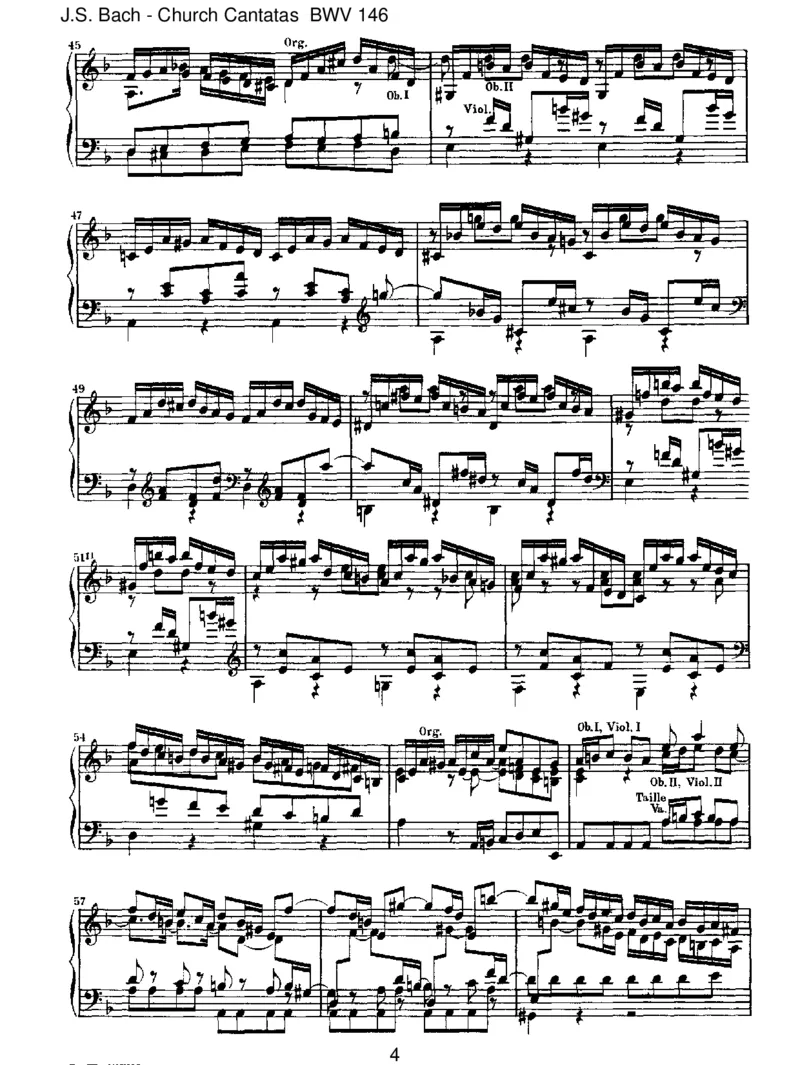 BWV146Wirm&uuml;ssendurchvielTr&uuml;bsal_一万首著名钢琴曲谱哈农贝多芬合集视频教学电子版高清无水印可打印_1古典钢琴知名音乐家谱_巴赫钢琴谱全集_J.S巴赫作品全集
