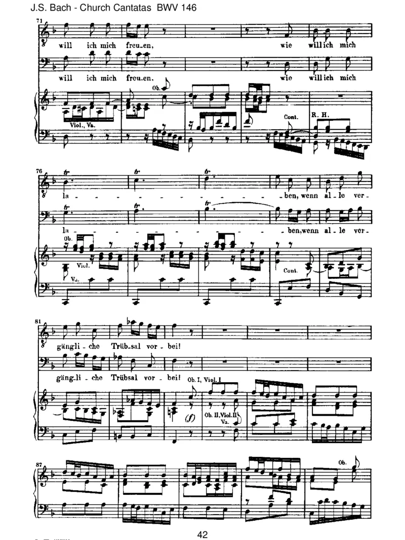 BWV146Wirm&uuml;ssendurchvielTr&uuml;bsal_一万首著名钢琴曲谱哈农贝多芬合集视频教学电子版高清无水印可打印_1古典钢琴知名音乐家谱_巴赫钢琴谱全集_J.S巴赫作品全集