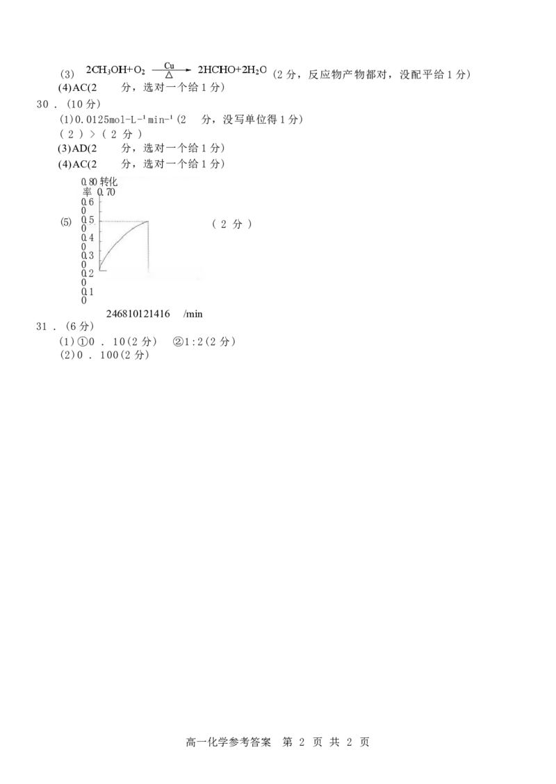 浙江省杭州地区（含周边）重点中学2024-2025学年高一下学期期中考试化学试卷（含答案）_2024-2025高一（7-7月题库）_2025年05月试卷