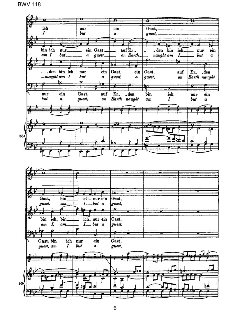 BWV118OJesuChrist,Mein'sLebensLicht_一万首著名钢琴曲谱哈农贝多芬合集视频教学电子版高清无水印可打印_1古典钢琴知名音乐家谱_巴赫钢琴谱全集_J.S巴赫作品全集