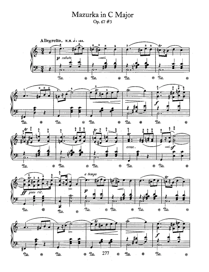 4Mazurkas,Op67_一万首著名钢琴曲谱哈农贝多芬合集视频教学电子版高清无水印可打印_1古典钢琴知名音乐家谱_肖邦钢琴谱全集_马祖卡