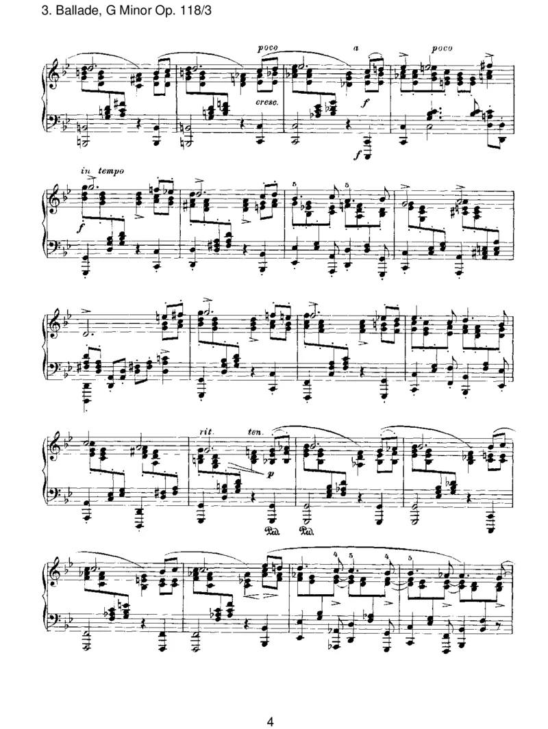 Ballade,GMinorOp.118_3_一万首著名钢琴曲谱哈农贝多芬合集视频教学电子版高清无水印可打印_1古典钢琴知名音乐家谱_勃拉姆斯钢琴谱全集_III.ShorterWorks_SixPianoPiecesOp.118