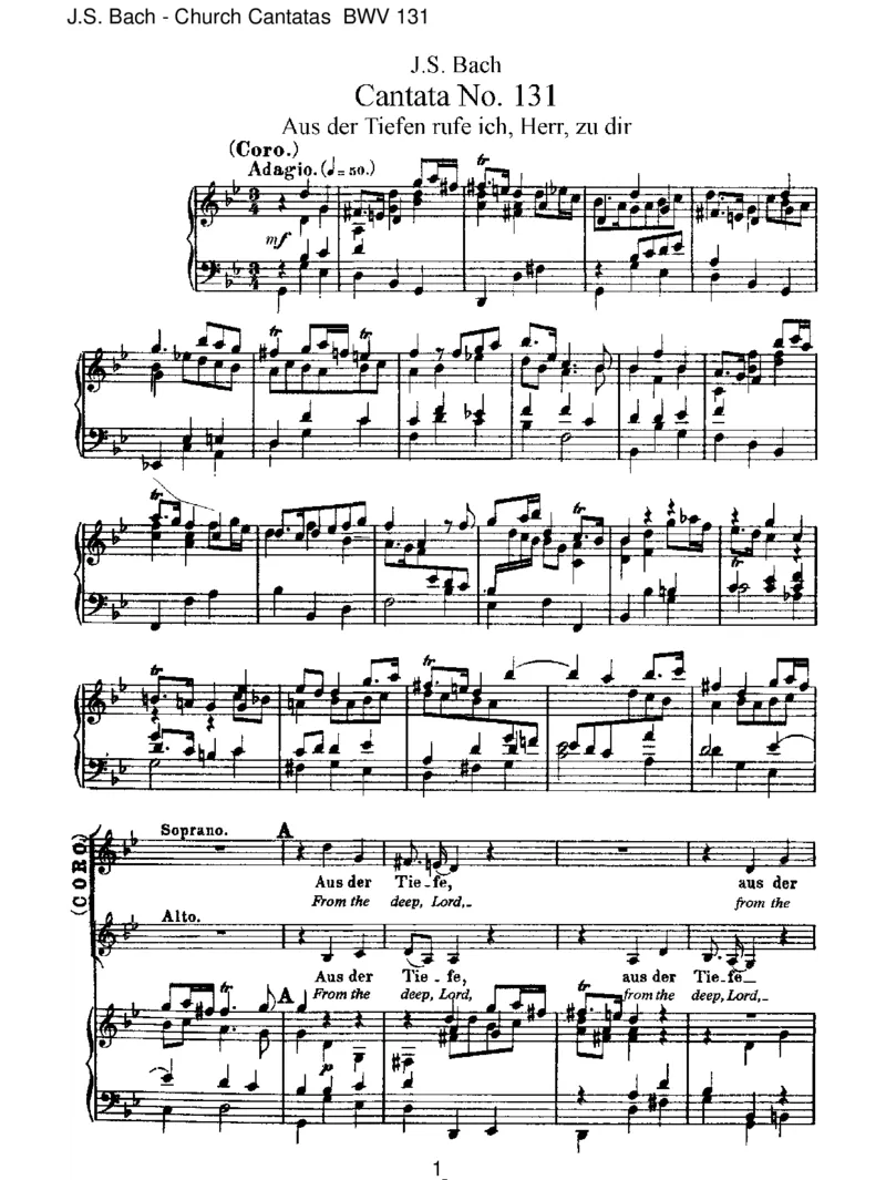 BWV131AusderTiefenrufeich,Herr,zudir_一万首著名钢琴曲谱哈农贝多芬合集视频教学电子版高清无水印可打印_1古典钢琴知名音乐家谱_巴赫钢琴谱全集_J.S巴赫作品全集
