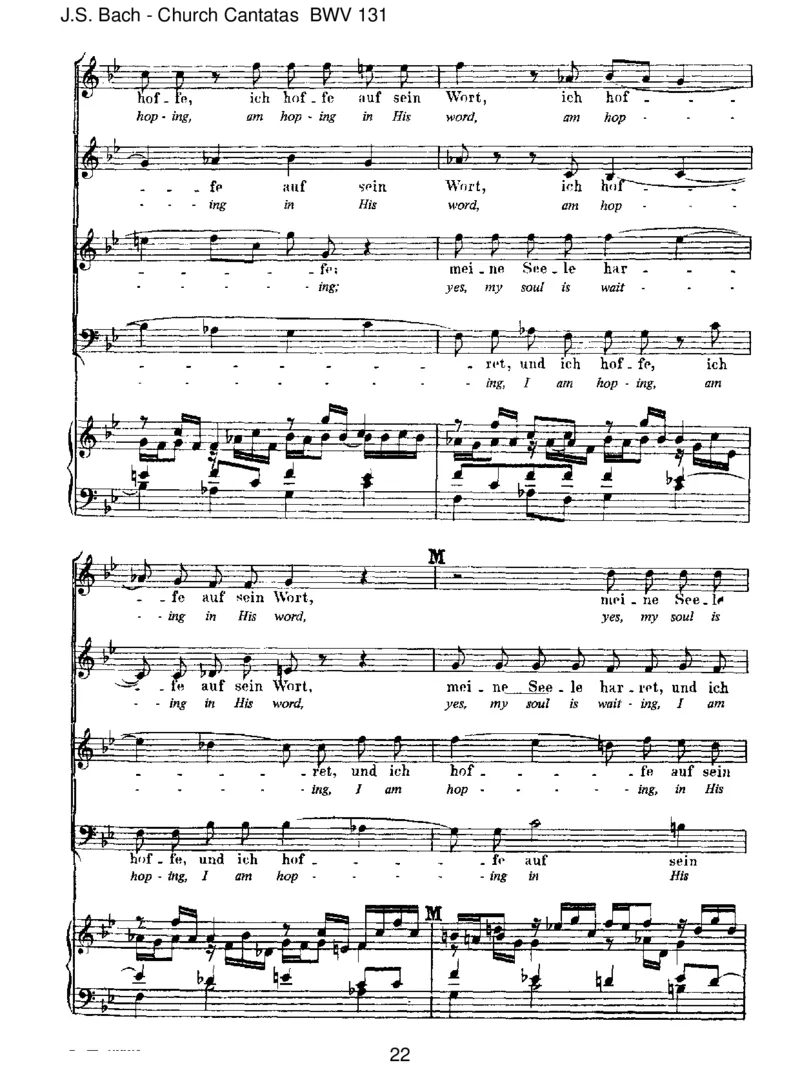 BWV131AusderTiefenrufeich,Herr,zudir_一万首著名钢琴曲谱哈农贝多芬合集视频教学电子版高清无水印可打印_1古典钢琴知名音乐家谱_巴赫钢琴谱全集_J.S巴赫作品全集