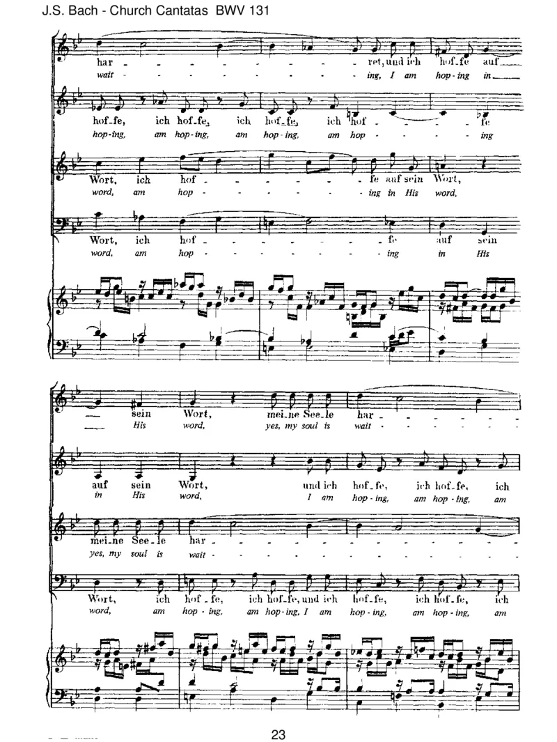 BWV131AusderTiefenrufeich,Herr,zudir_一万首著名钢琴曲谱哈农贝多芬合集视频教学电子版高清无水印可打印_1古典钢琴知名音乐家谱_巴赫钢琴谱全集_J.S巴赫作品全集