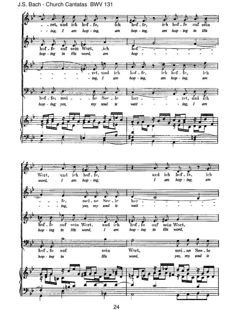 BWV131AusderTiefenrufeich,Herr,zudir_一万首著名钢琴曲谱哈农贝多芬合集视频教学电子版高清无水印可打印_1古典钢琴知名音乐家谱_巴赫钢琴谱全集_J.S巴赫作品全集