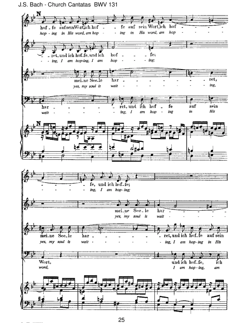 BWV131AusderTiefenrufeich,Herr,zudir_一万首著名钢琴曲谱哈农贝多芬合集视频教学电子版高清无水印可打印_1古典钢琴知名音乐家谱_巴赫钢琴谱全集_J.S巴赫作品全集