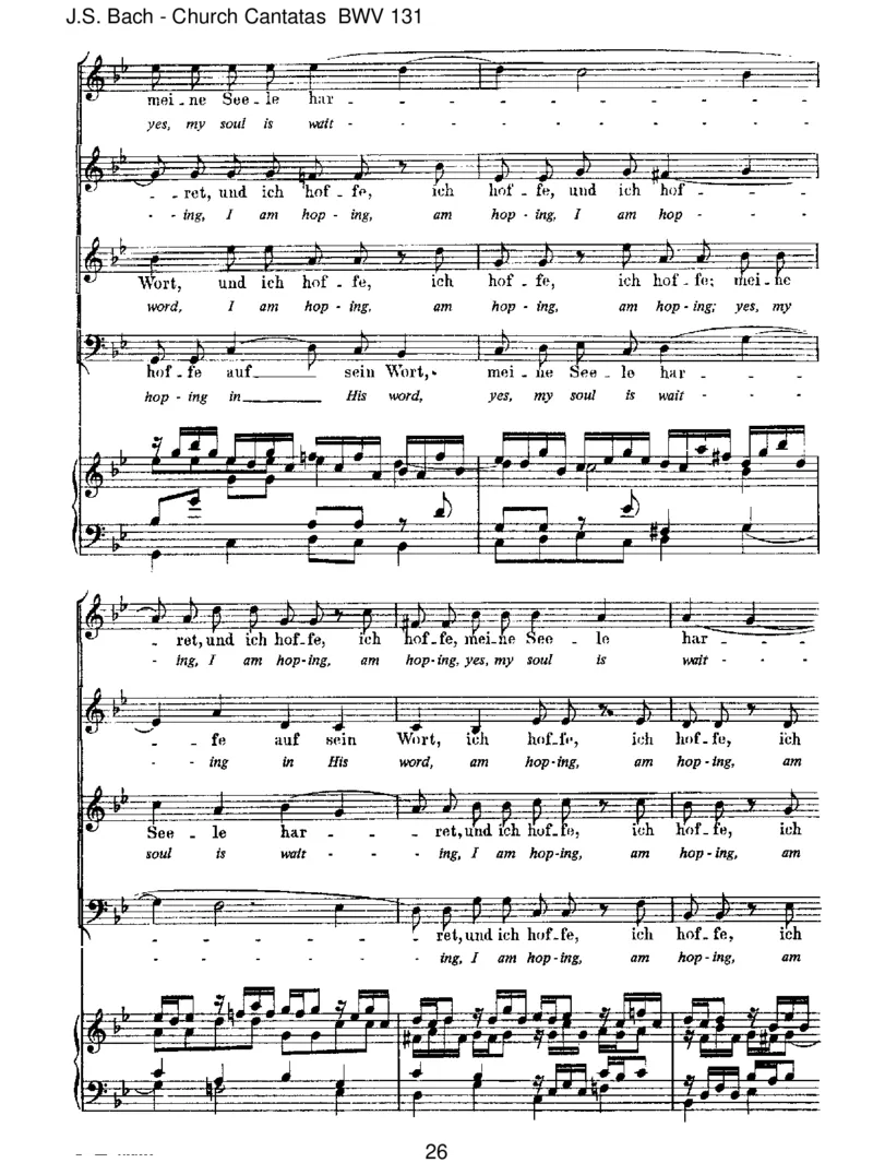 BWV131AusderTiefenrufeich,Herr,zudir_一万首著名钢琴曲谱哈农贝多芬合集视频教学电子版高清无水印可打印_1古典钢琴知名音乐家谱_巴赫钢琴谱全集_J.S巴赫作品全集