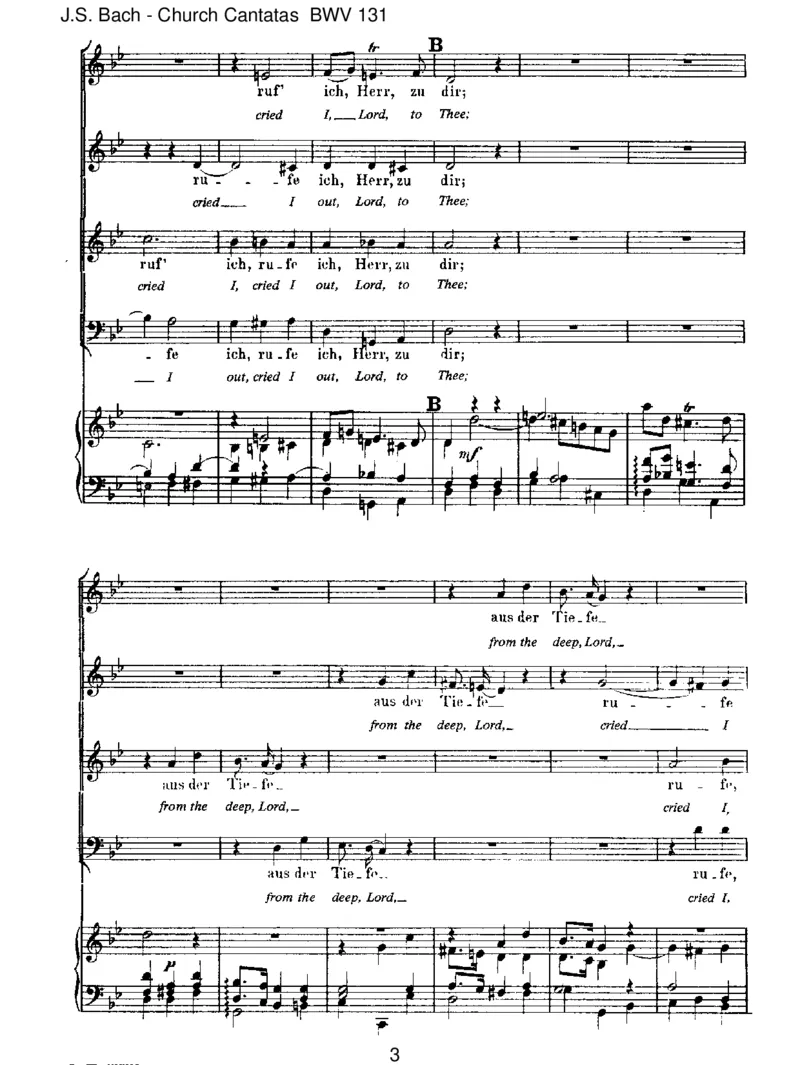 BWV131AusderTiefenrufeich,Herr,zudir_一万首著名钢琴曲谱哈农贝多芬合集视频教学电子版高清无水印可打印_1古典钢琴知名音乐家谱_巴赫钢琴谱全集_J.S巴赫作品全集
