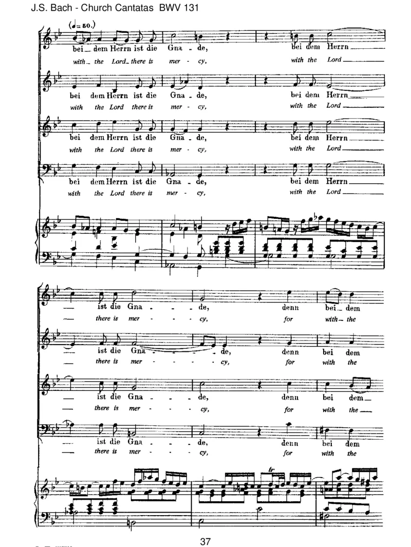 BWV131AusderTiefenrufeich,Herr,zudir_一万首著名钢琴曲谱哈农贝多芬合集视频教学电子版高清无水印可打印_1古典钢琴知名音乐家谱_巴赫钢琴谱全集_J.S巴赫作品全集