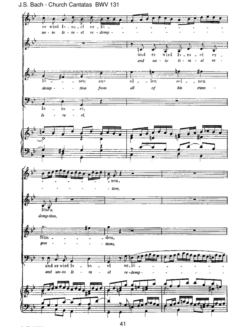 BWV131AusderTiefenrufeich,Herr,zudir_一万首著名钢琴曲谱哈农贝多芬合集视频教学电子版高清无水印可打印_1古典钢琴知名音乐家谱_巴赫钢琴谱全集_J.S巴赫作品全集