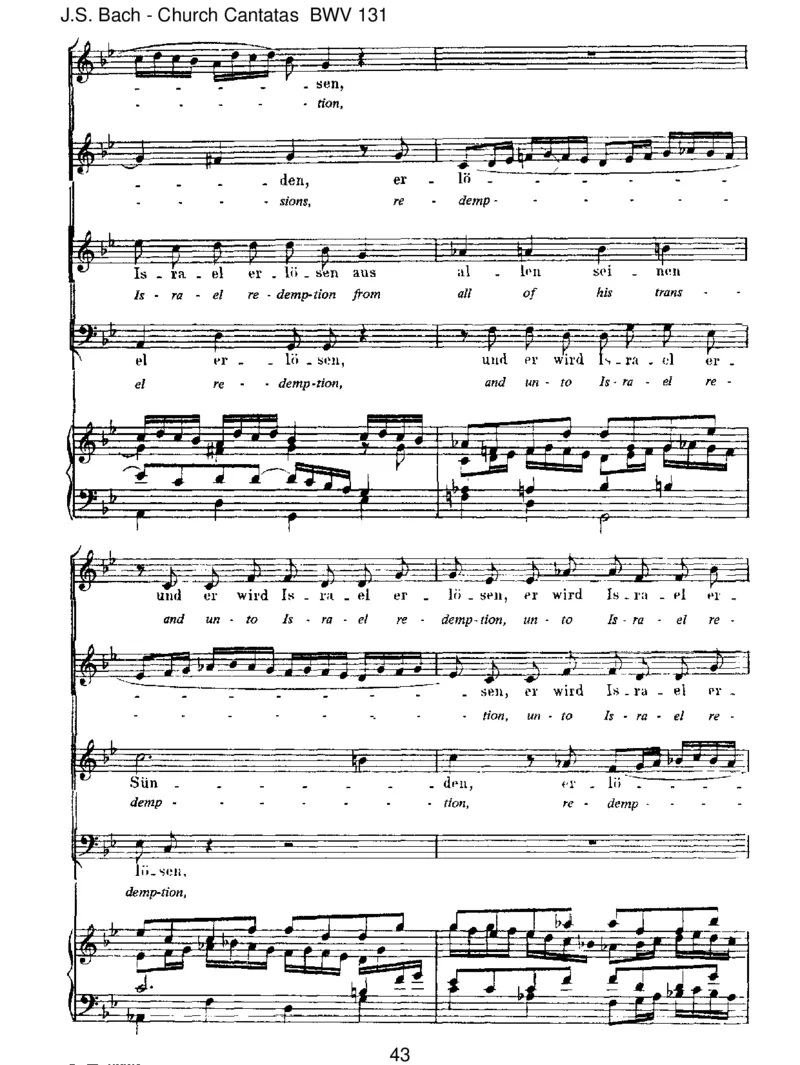 BWV131AusderTiefenrufeich,Herr,zudir_一万首著名钢琴曲谱哈农贝多芬合集视频教学电子版高清无水印可打印_1古典钢琴知名音乐家谱_巴赫钢琴谱全集_J.S巴赫作品全集