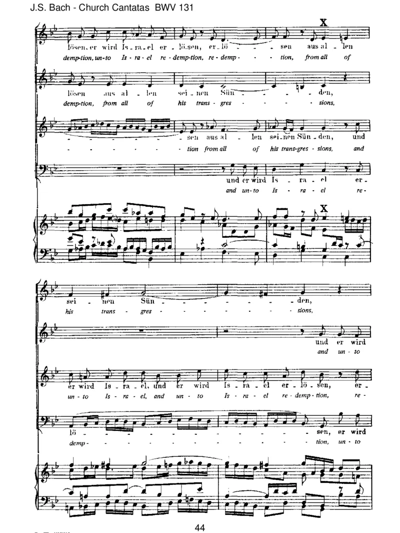 BWV131AusderTiefenrufeich,Herr,zudir_一万首著名钢琴曲谱哈农贝多芬合集视频教学电子版高清无水印可打印_1古典钢琴知名音乐家谱_巴赫钢琴谱全集_J.S巴赫作品全集