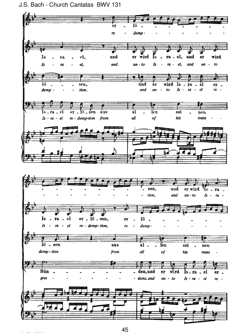 BWV131AusderTiefenrufeich,Herr,zudir_一万首著名钢琴曲谱哈农贝多芬合集视频教学电子版高清无水印可打印_1古典钢琴知名音乐家谱_巴赫钢琴谱全集_J.S巴赫作品全集