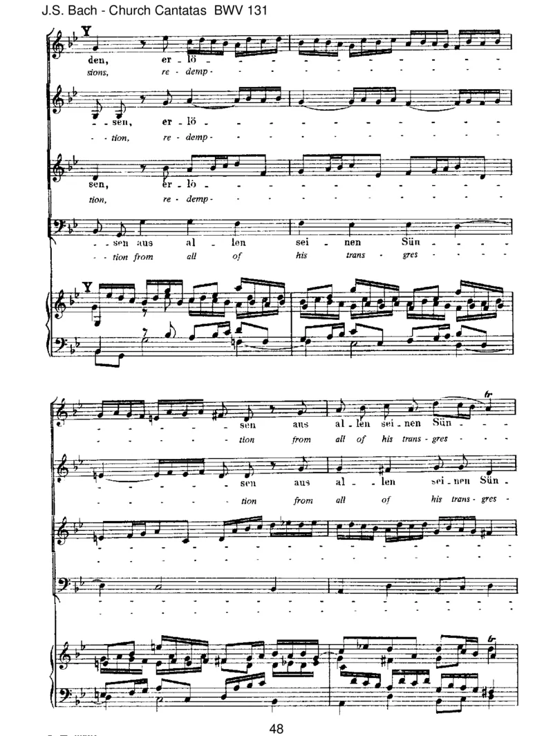 BWV131AusderTiefenrufeich,Herr,zudir_一万首著名钢琴曲谱哈农贝多芬合集视频教学电子版高清无水印可打印_1古典钢琴知名音乐家谱_巴赫钢琴谱全集_J.S巴赫作品全集