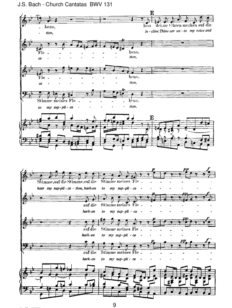 BWV131AusderTiefenrufeich,Herr,zudir_一万首著名钢琴曲谱哈农贝多芬合集视频教学电子版高清无水印可打印_1古典钢琴知名音乐家谱_巴赫钢琴谱全集_J.S巴赫作品全集