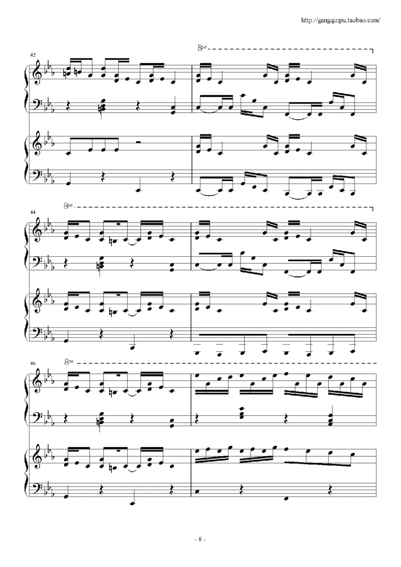 43、马克西姆全套钢琴谱（213页，共26首）_一万首著名钢琴曲谱哈农贝多芬合集视频教学电子版高清无水印可打印_3流行音乐谱_流行钢琴谱合集形式_高清PDF无水印