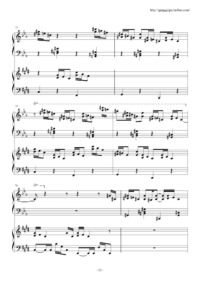 43、马克西姆全套钢琴谱（213页，共26首）_一万首著名钢琴曲谱哈农贝多芬合集视频教学电子版高清无水印可打印_3流行音乐谱_流行钢琴谱合集形式_高清PDF无水印