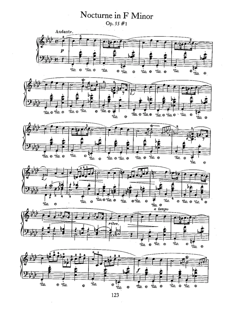 2Nocturnes,Op55_一万首著名钢琴曲谱哈农贝多芬合集视频教学电子版高清无水印可打印_1古典钢琴知名音乐家谱_肖邦钢琴谱全集_夜曲