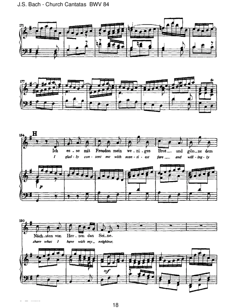 BWV84Ichbinvergn&uuml;gtmitmeinemGl&uuml;cke_一万首著名钢琴曲谱哈农贝多芬合集视频教学电子版高清无水印可打印_1古典钢琴知名音乐家谱_巴赫钢琴谱全集_J.S巴赫作品全集